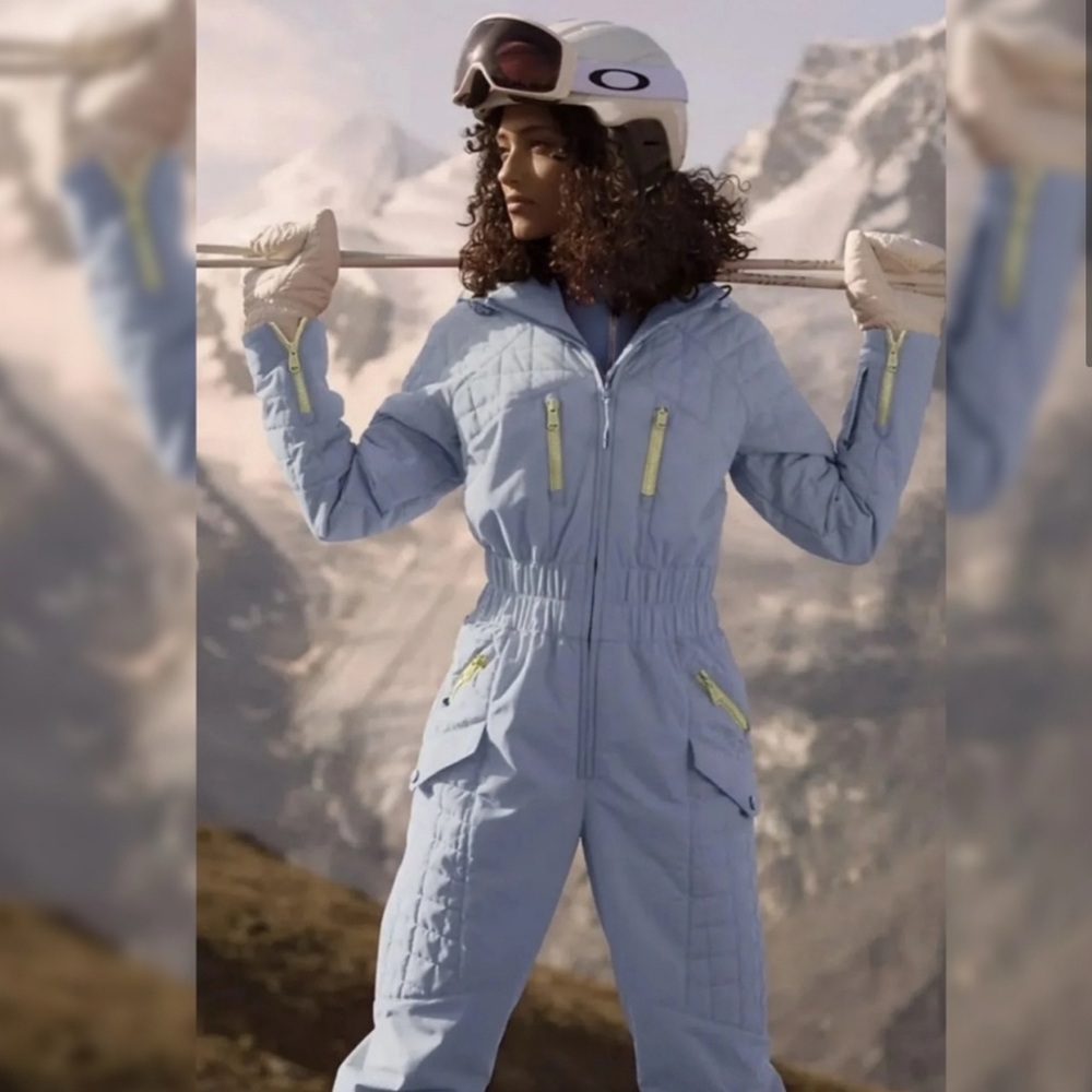 Free People FP Movement All Prepped Sky Snow Suit One Piece Size Large
